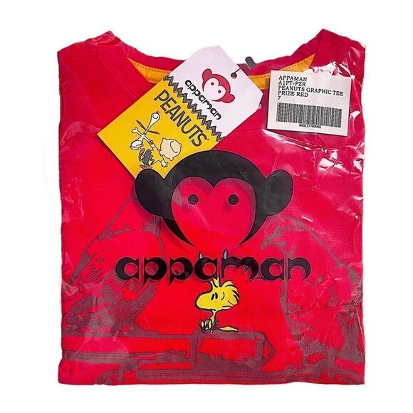 Appaman X Peanuts Graphic Tee In Prize Red Size 7 NWT - Picture 3 of 3